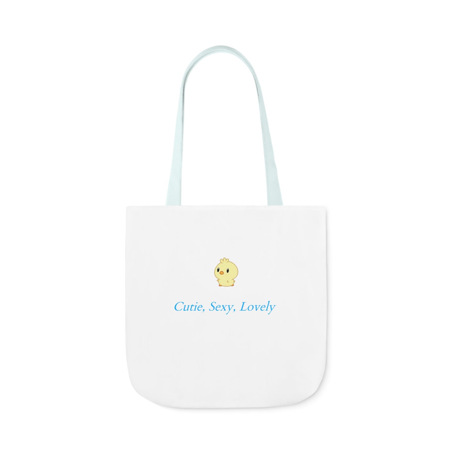 Cutie, Sexy, Lovely Canvas Tote Bag, 5-Color Straps