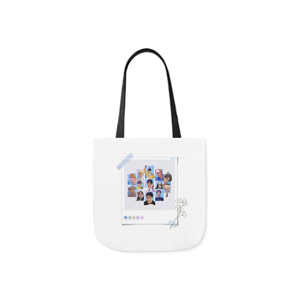 Cutie, Sexy, Lovely Canvas Tote Bag, 5-Color Straps