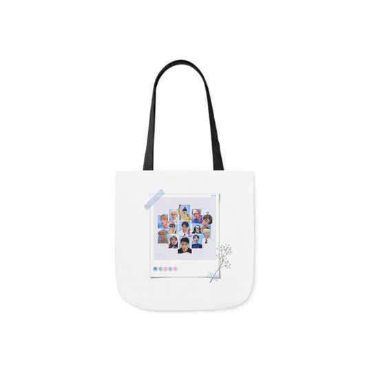 Cutie, Sexy, Lovely Canvas Tote Bag, 5-Color Straps