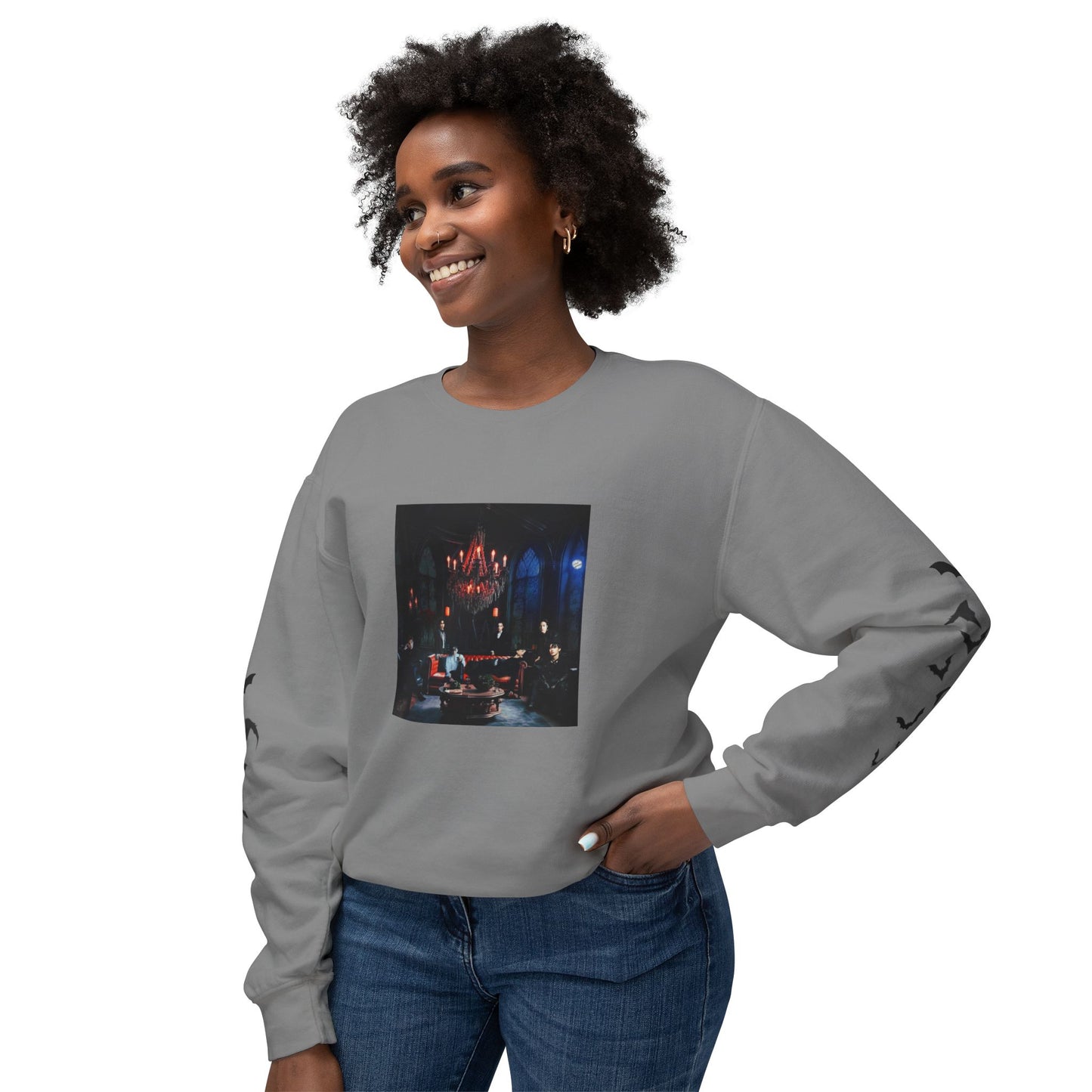 House of the Bangtan Clan Unisex Lightweight Crewneck Sweatshirt