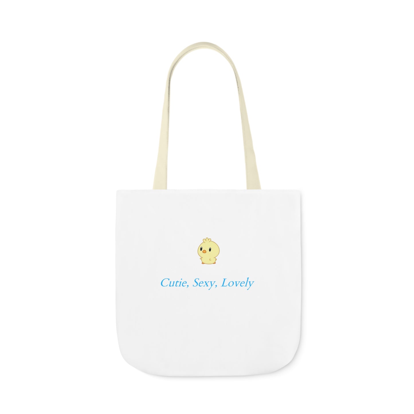 Cutie, Sexy, Lovely Canvas Tote Bag, 5-Color Straps