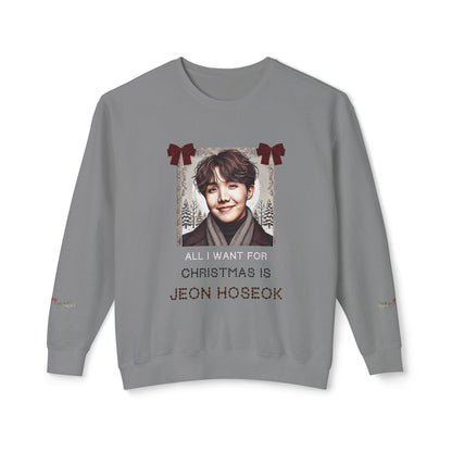 Christmas Jhope Unisex Lightweight Crewneck Sweatshirt