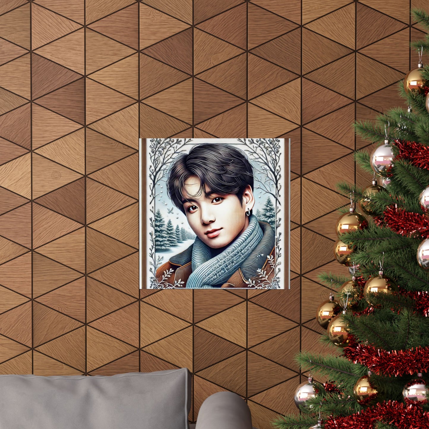 Christmas Jungkook Matte Vertical Posters