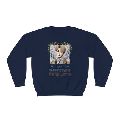 Christmas Jimin Unisex NuBlend® Crewneck Sweatshirt