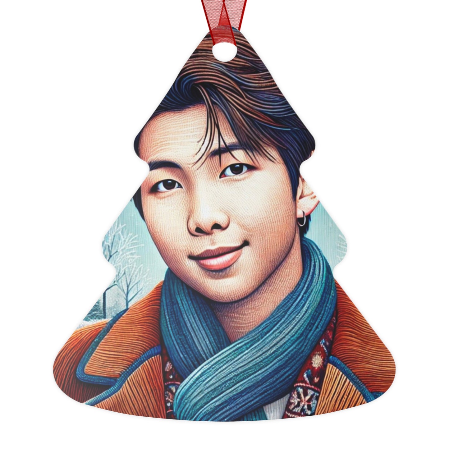 Christmas Namjoon Metal Ornaments