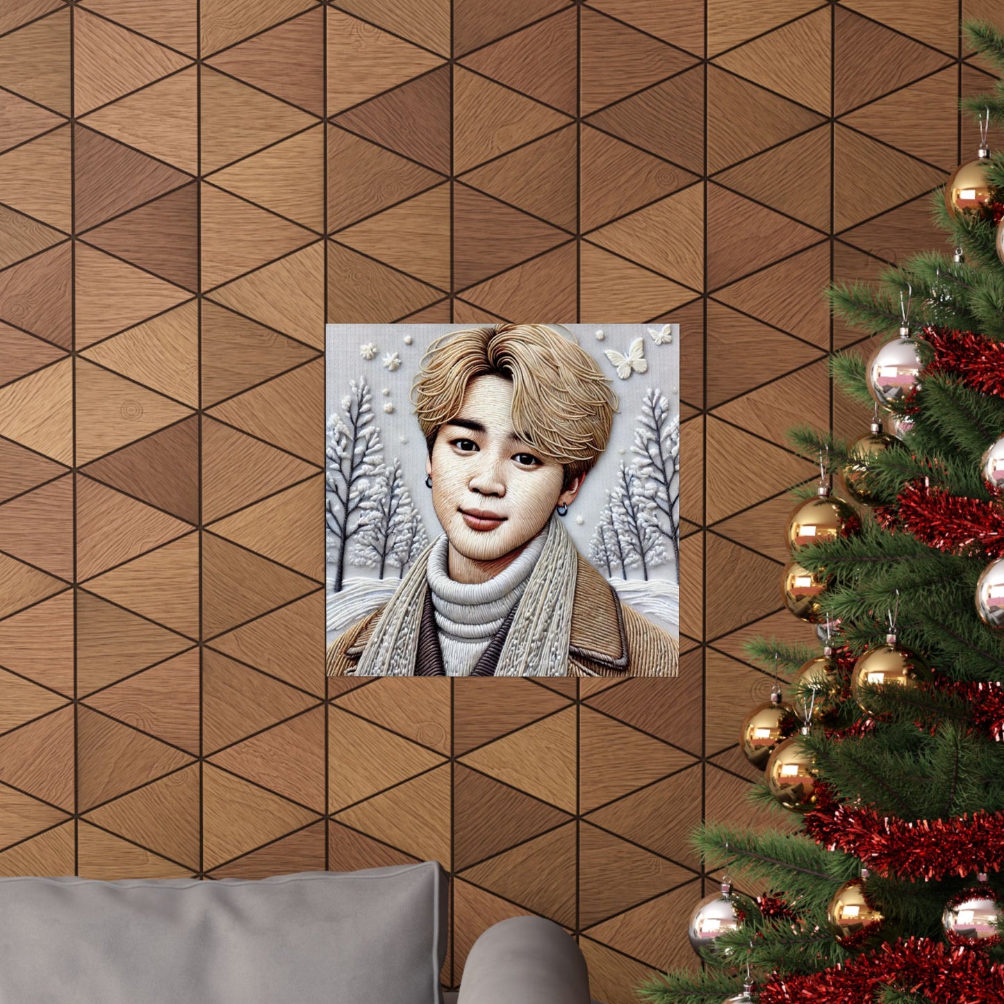 Christmas Jimin Matte Vertical Posters