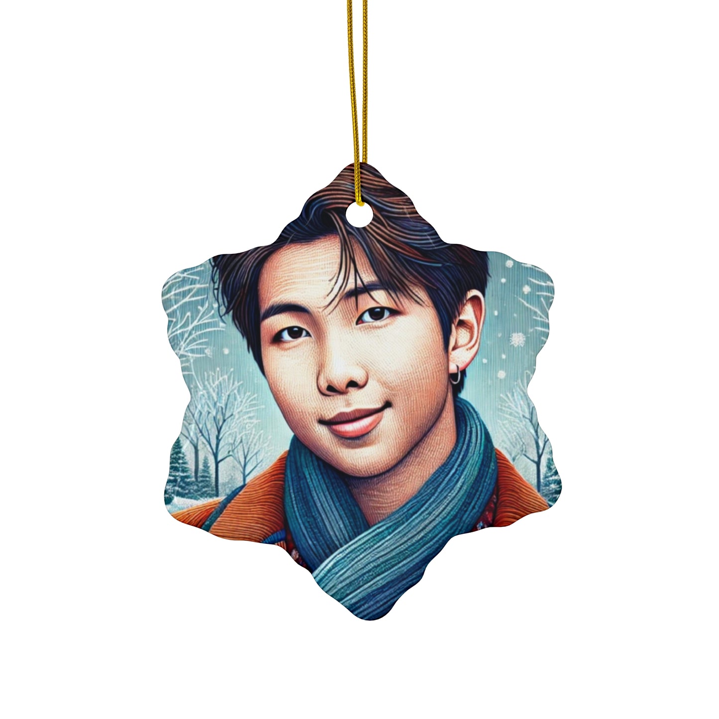 Christmas Namjoon Ceramic Ornament, 4 Shapes