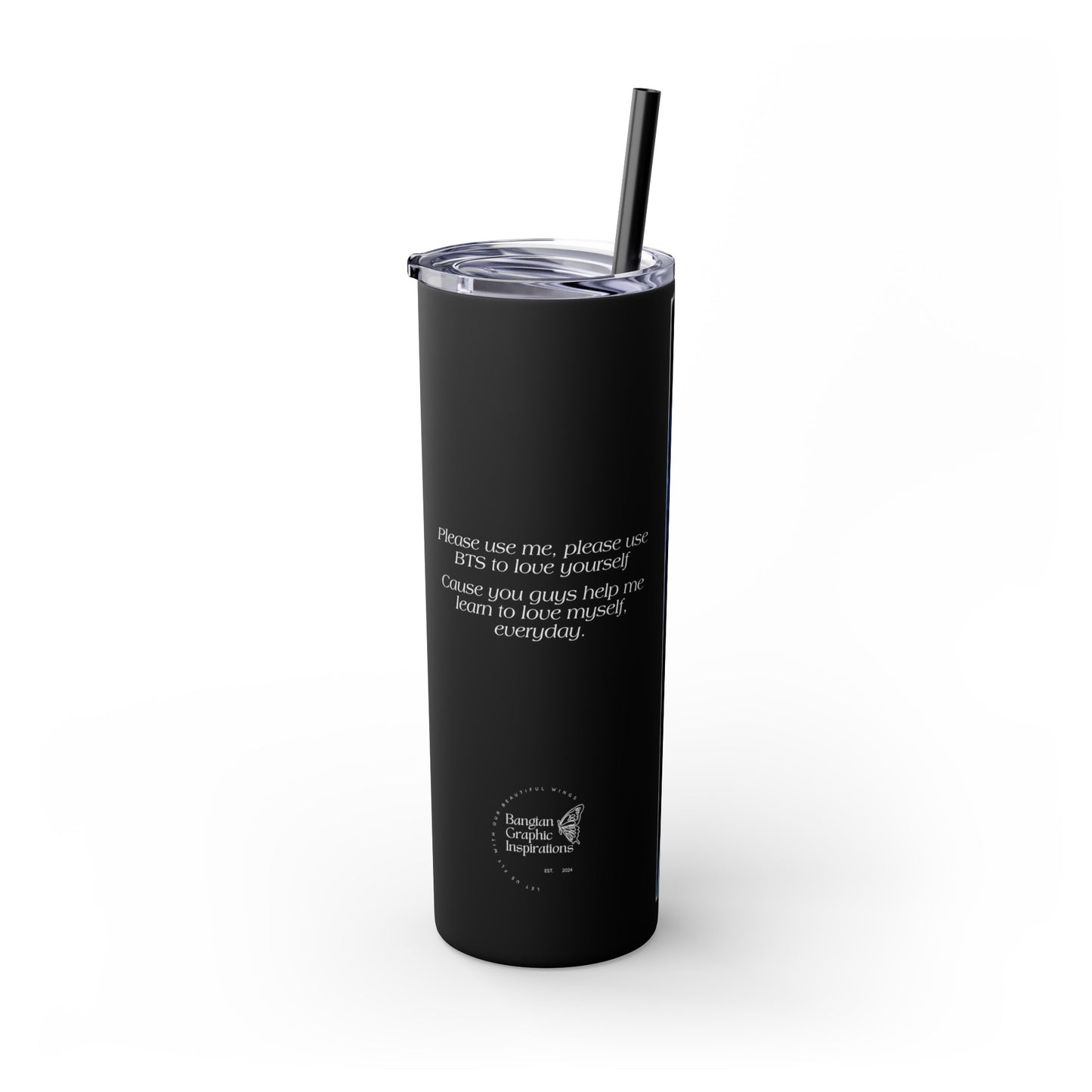 Skinny Tumbler with Straw, 20oz