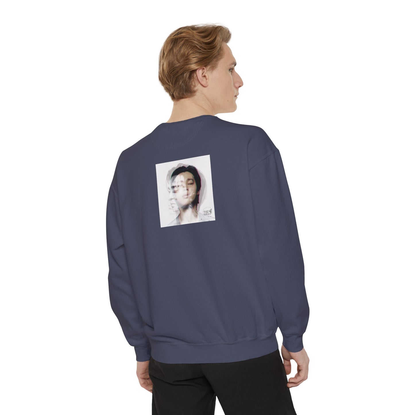 Jimin Graphic Unisex Garment-Dyed Sweatshirt