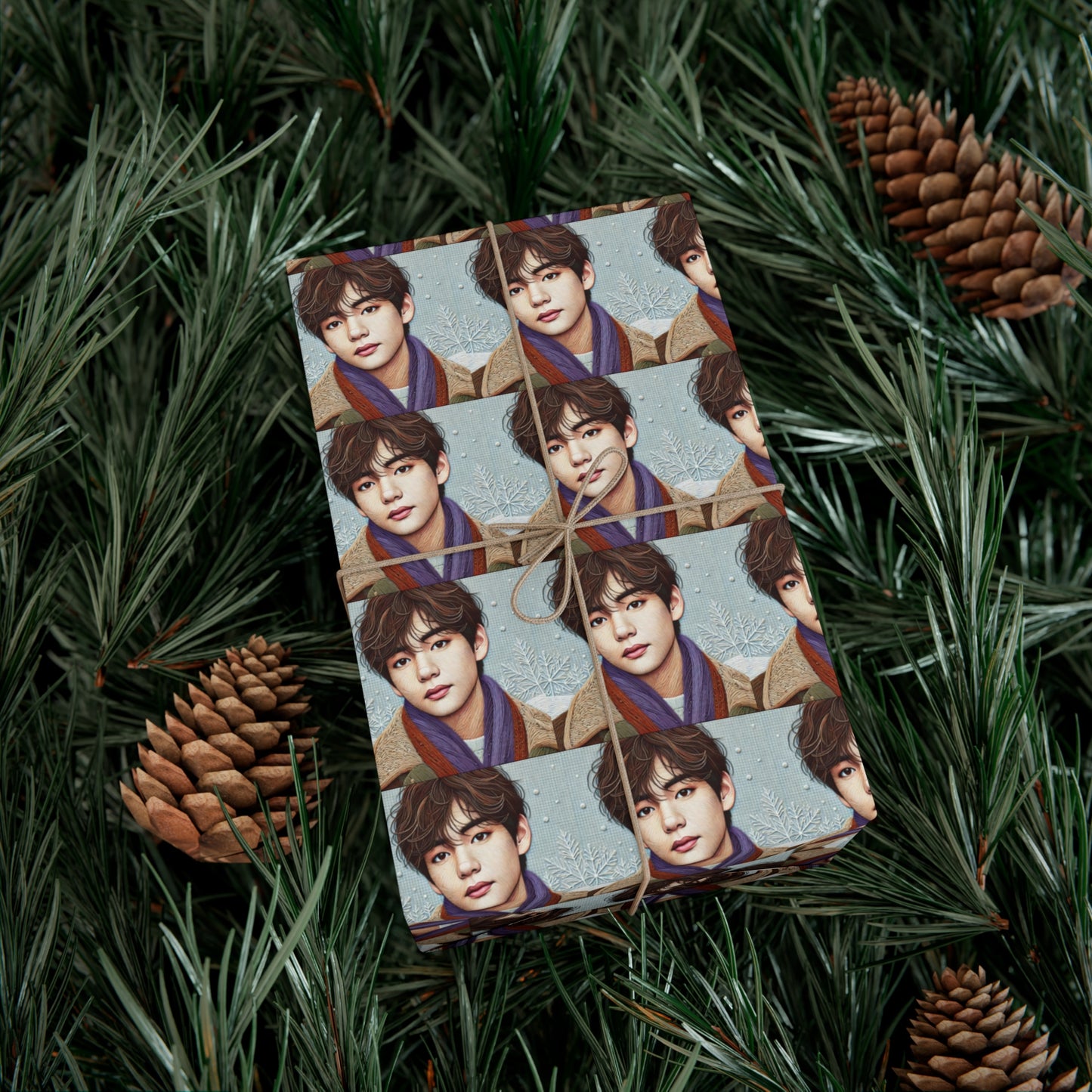 Christmas Taehyung Gift Wrap Papers