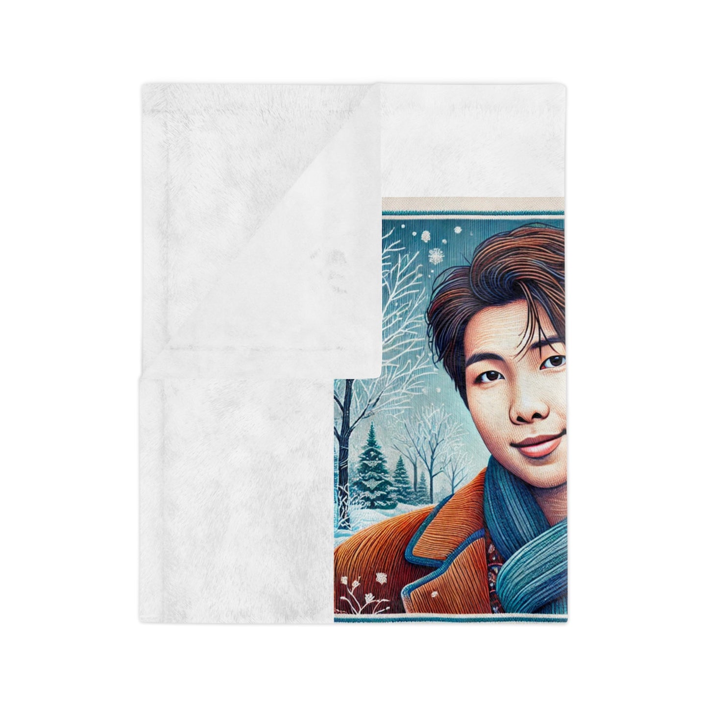 Christmas Namjoon Velveteen Microfiber Blanket