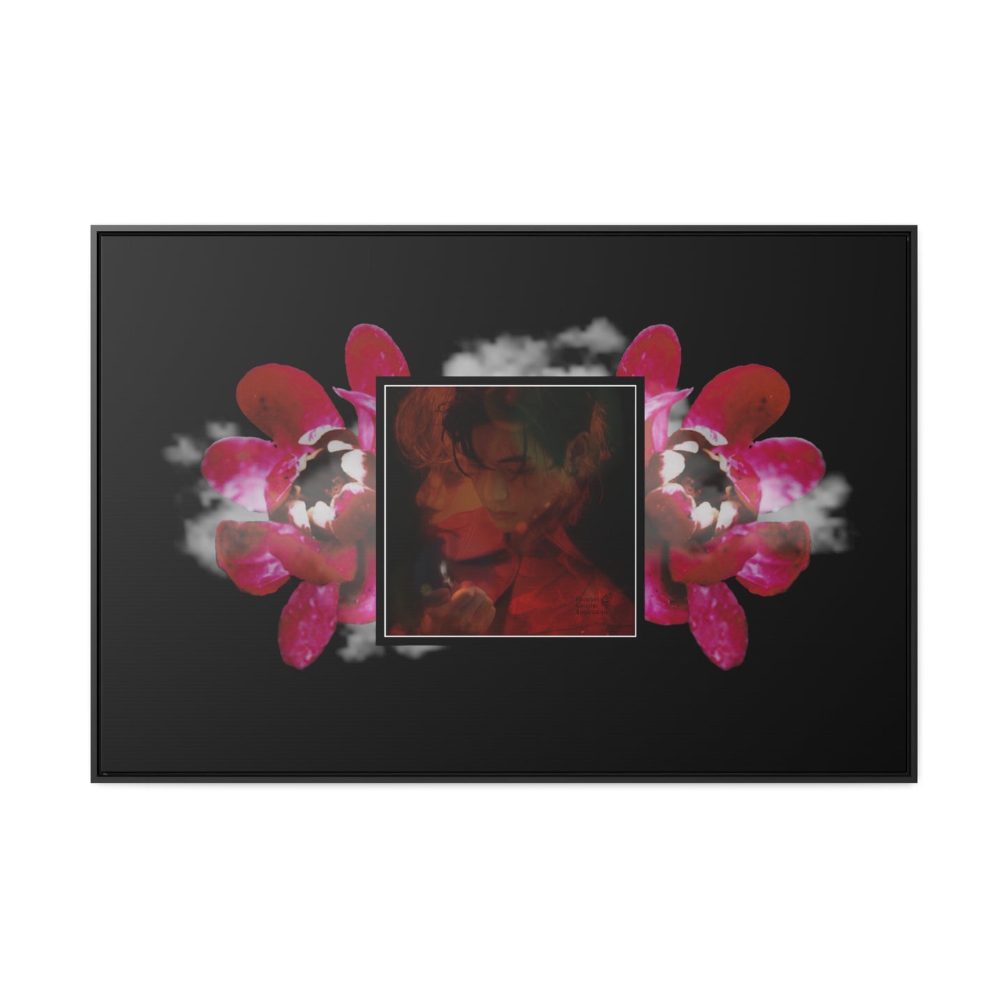 Taehyung Graphic Gallery Canvas Wraps, Horizontal Frame