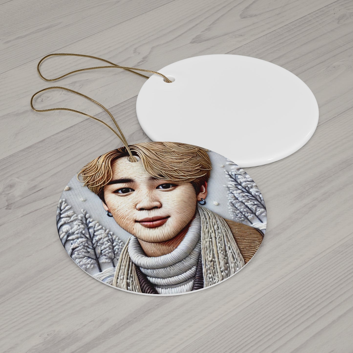 Christmas Jimin Ceramic Ornament, 4 Shapes