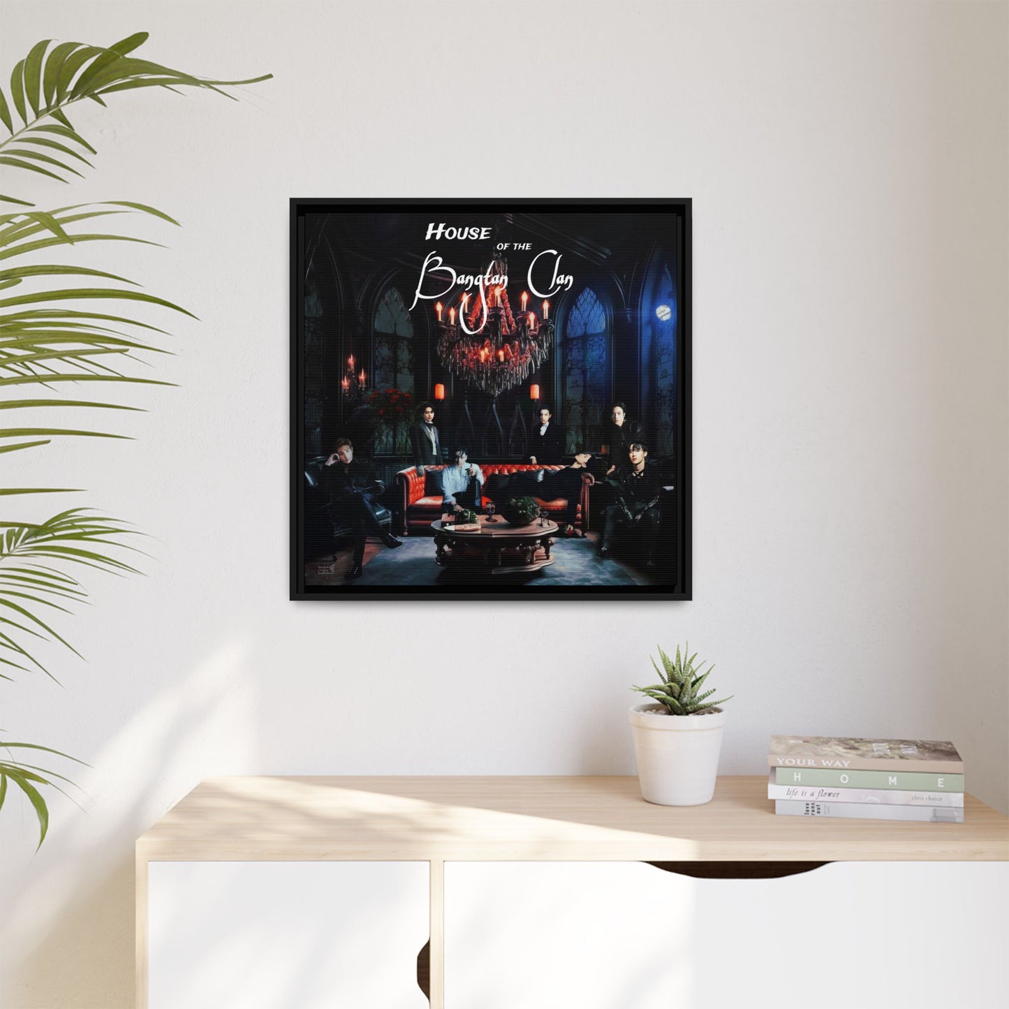 House of the Bangtan Clan Matte Canvas, Framed (Multi-color)