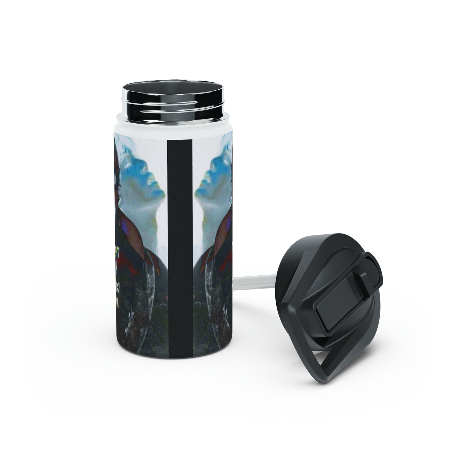 Agust D Graphic Stainless Steel Water Bottle, Standard Lid