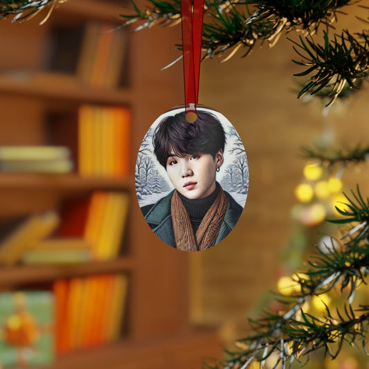 Christmas Yoongi Metal Ornaments