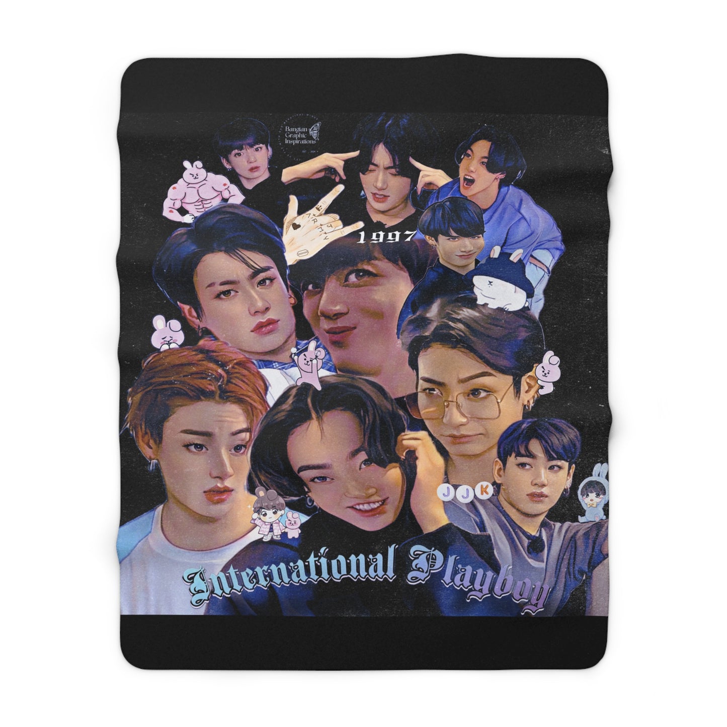 International Playboy Sherpa Fleece Blanket