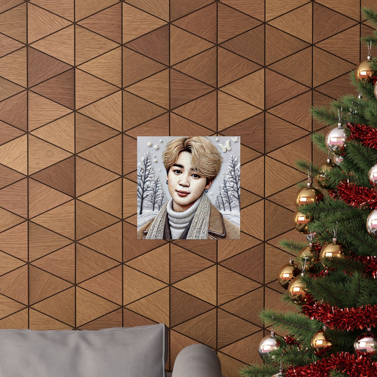 Christmas Jimin Matte Vertical Posters