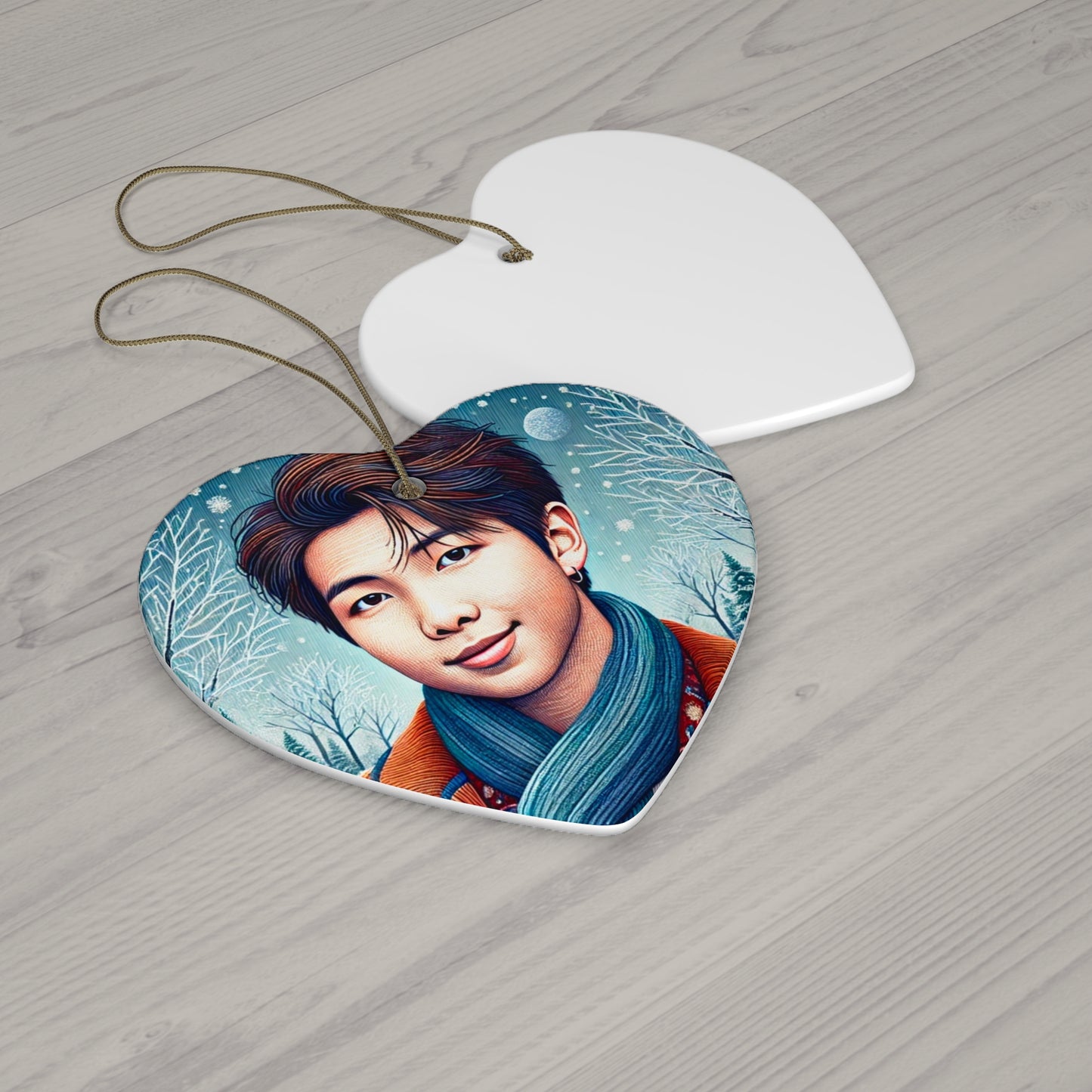 Christmas Namjoon Ceramic Ornament, 4 Shapes