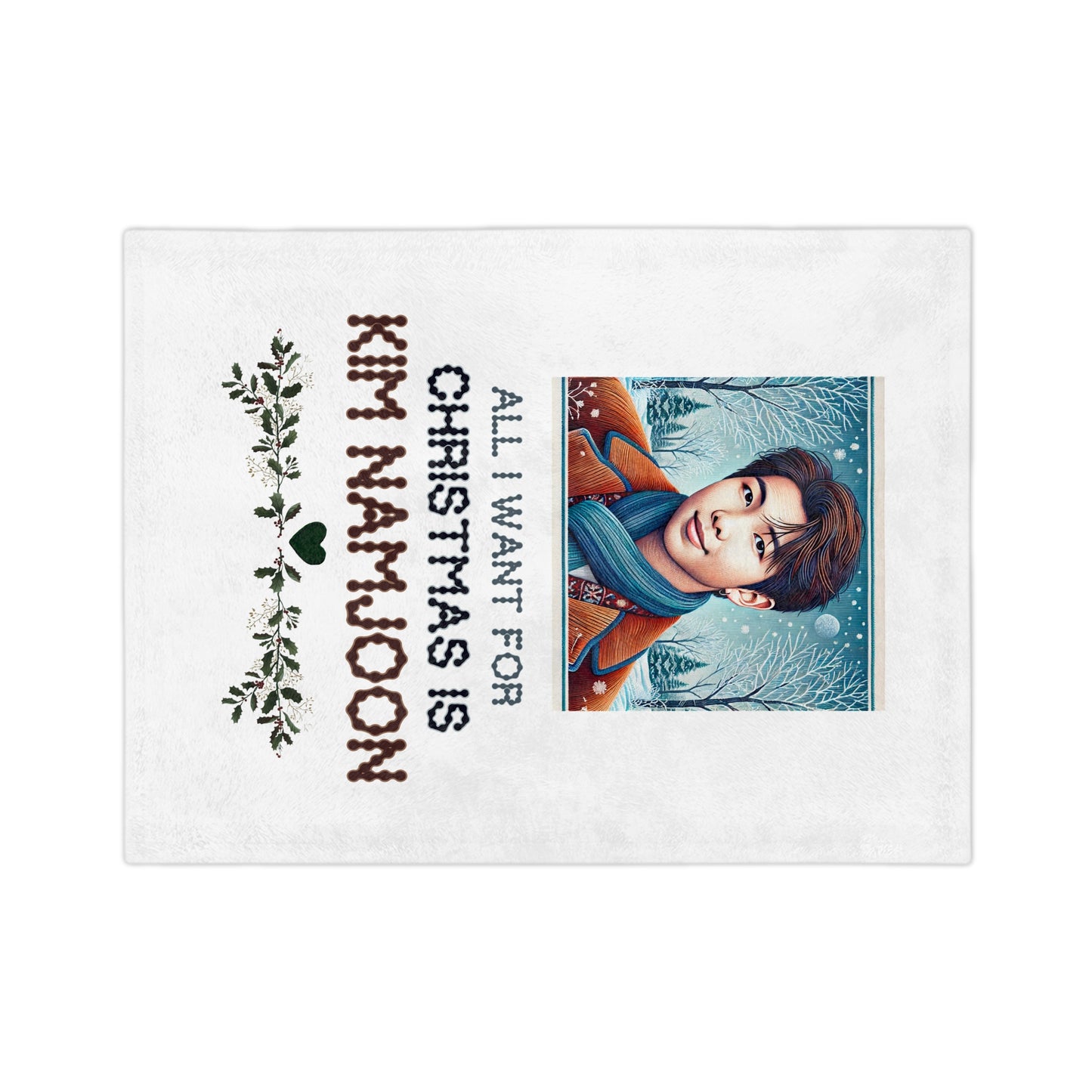 Christmas Namjoon Velveteen Microfiber Blanket