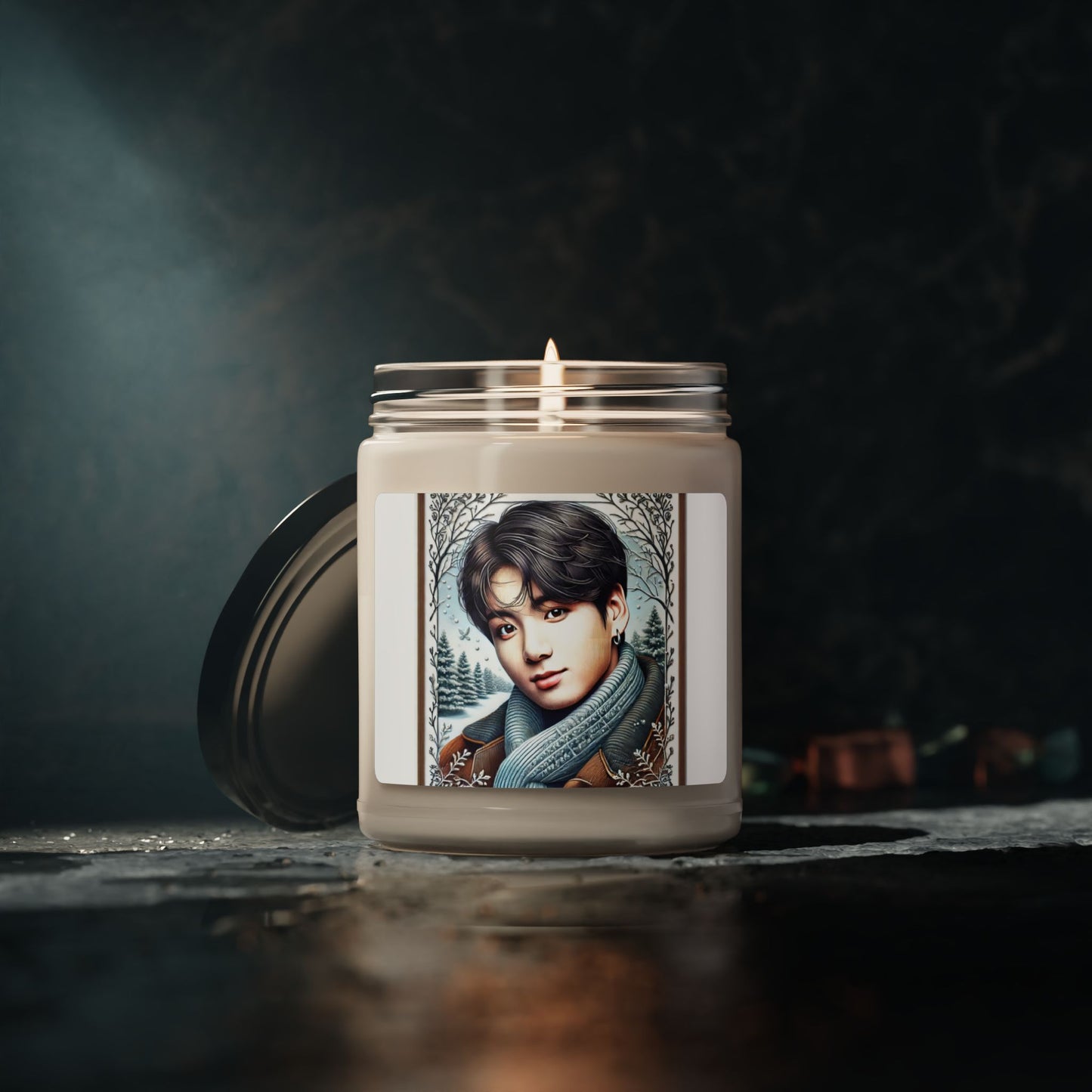 Christmas Jungkook Scented Soy Candle, 9oz