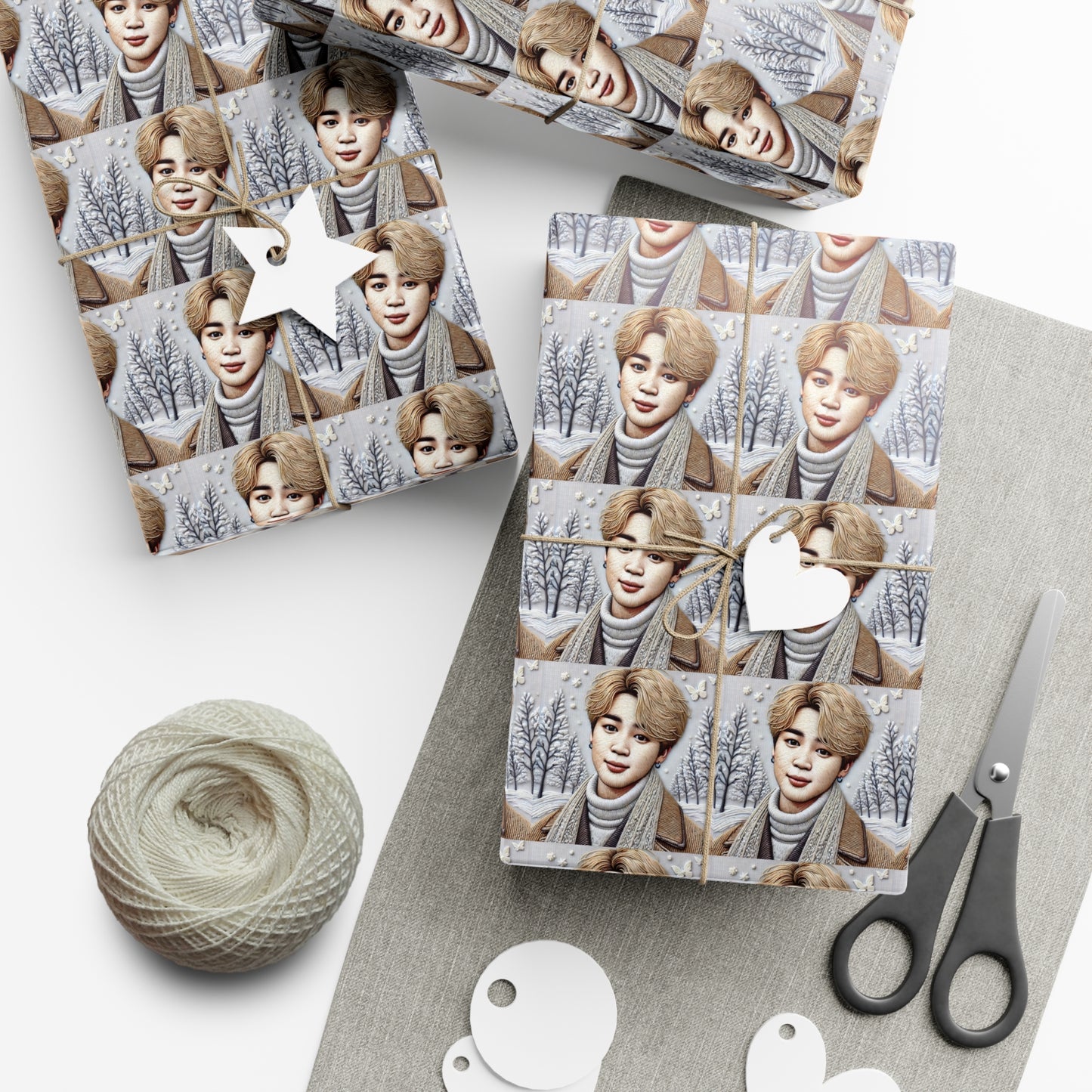 Christmas Jimin Gift Wrap Papers