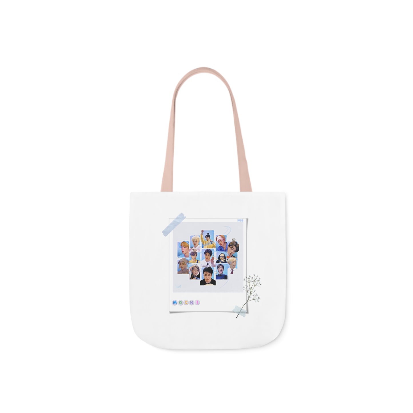 Cutie, Sexy, Lovely Canvas Tote Bag, 5-Color Straps