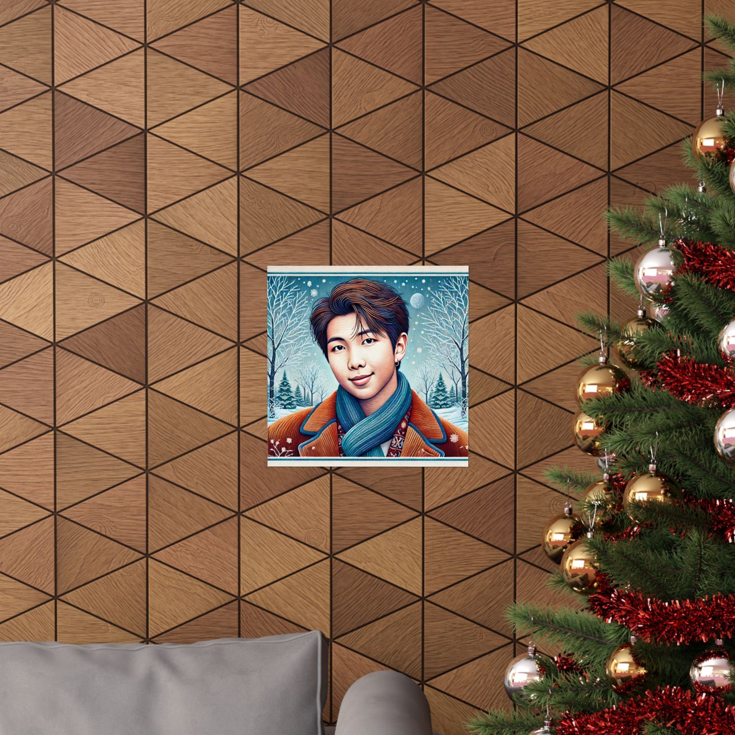 Christmas Namjoon Matte Vertical Posters