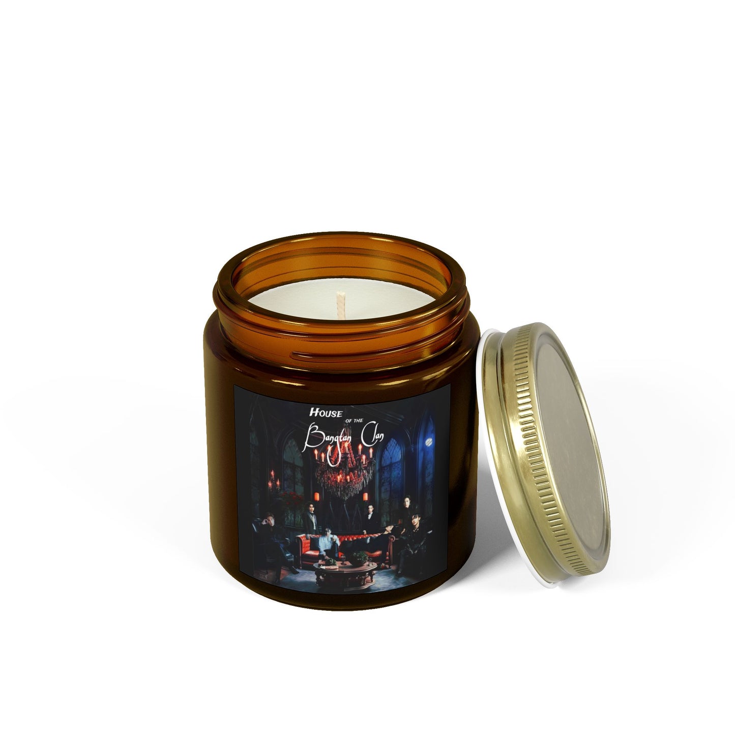 House of the Bangtan Clan Scented Coconut Apricot Candles (4oz, 9oz)