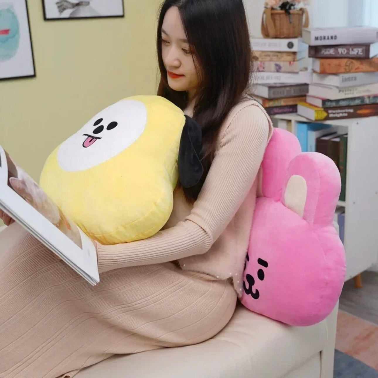 Bt21 Line Friends Cute Pillow Chair Cushion