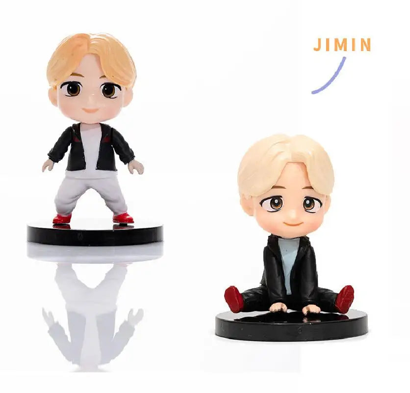 7pcs/set Bangtan Boys Rm Jin Suga Jhope Jimin V Jungkook Action Figures