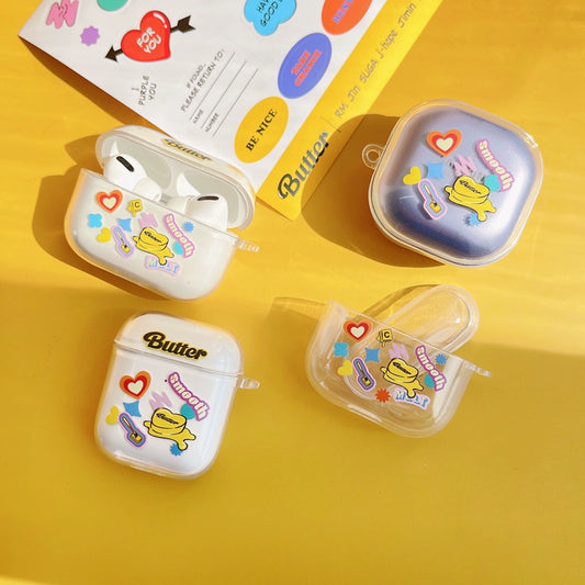 BTS Butter Protective Cover for Apple AirPods or Samsung Buds