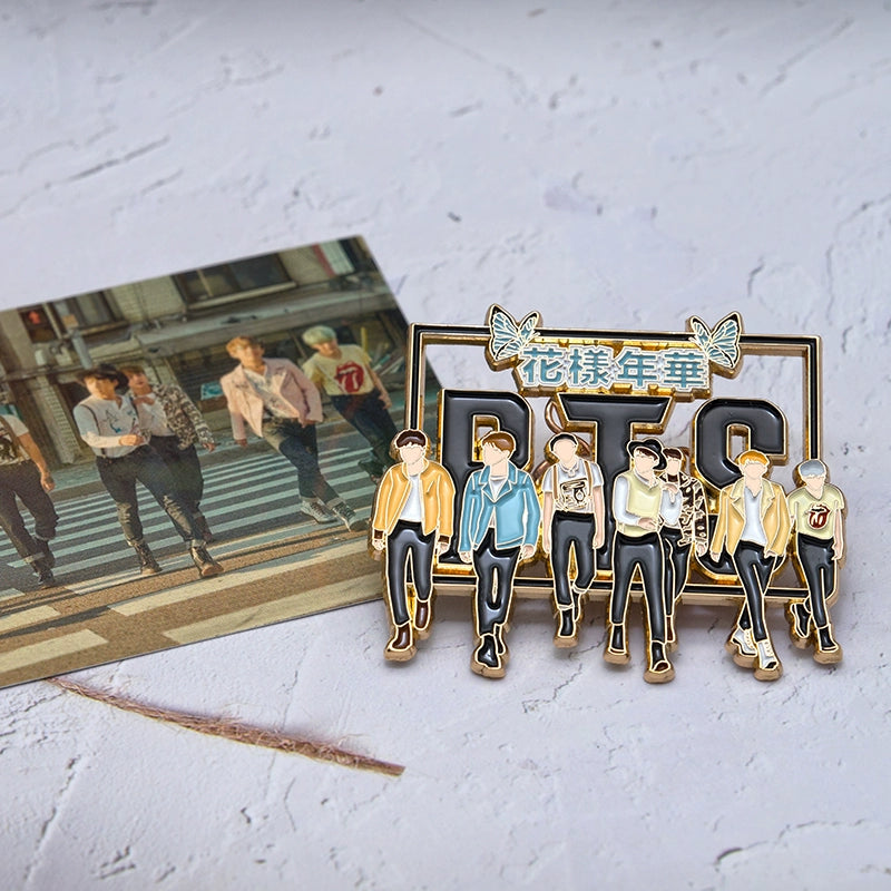 BTS Love Metal Enamel Pin