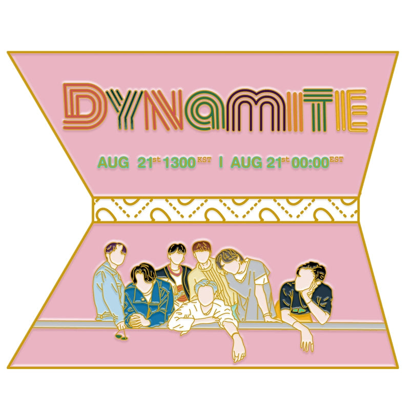 Dynamite Golden Metal Pin