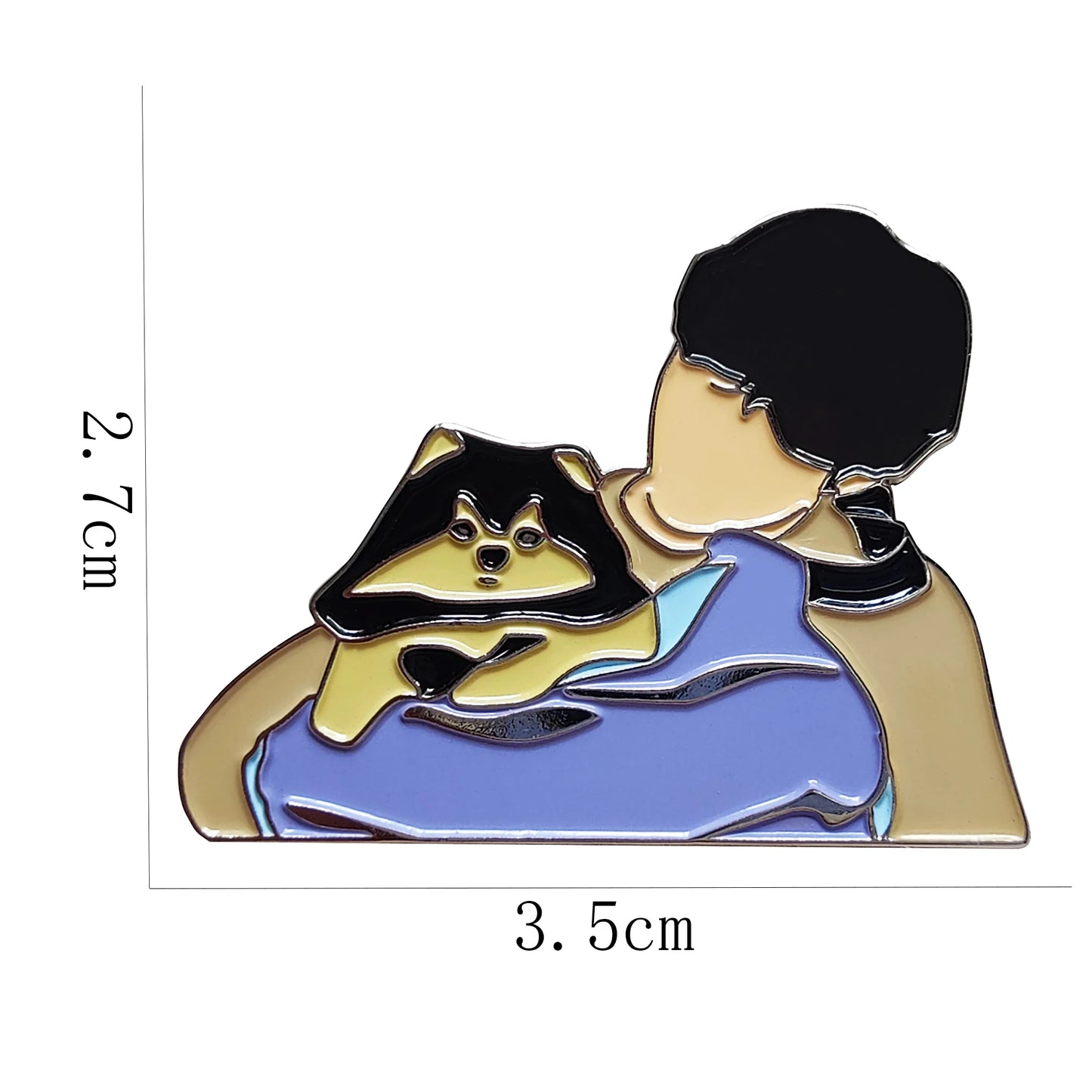 V Kim Taehyung & Yeontan  Metal Enamel Pin