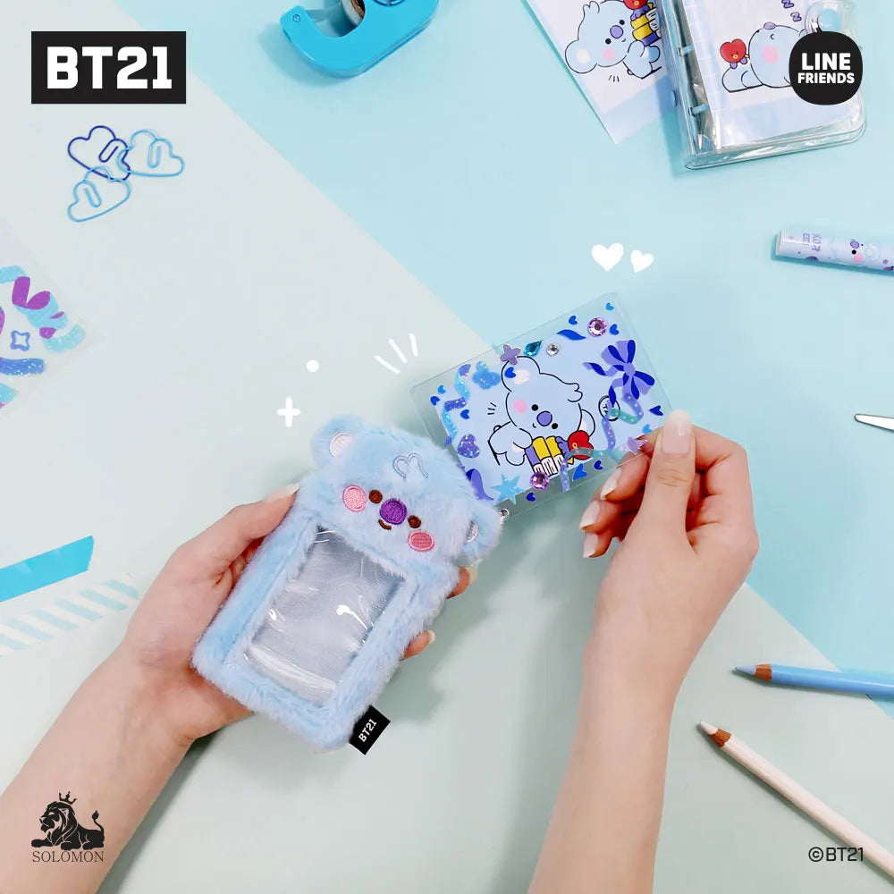 Bt21 Line Friends Plush Card Cover