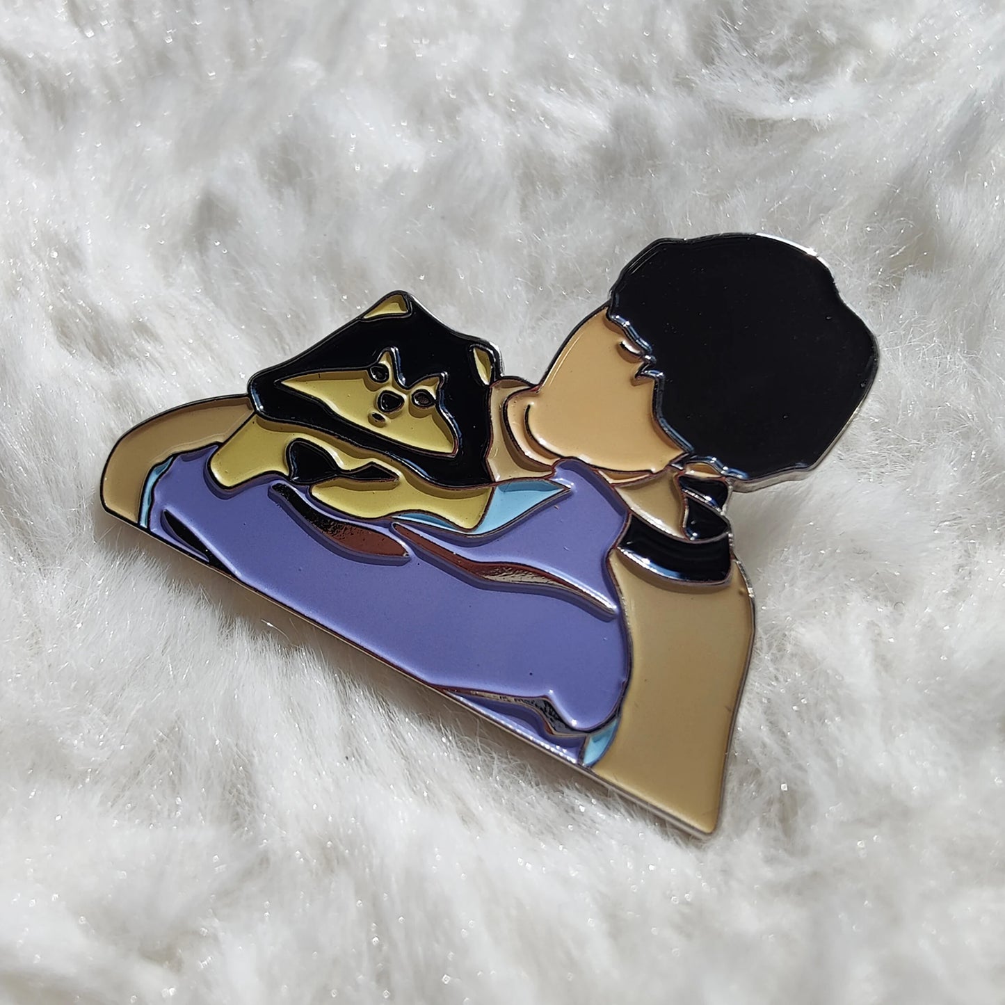 V Kim Taehyung & Yeontan  Metal Enamel Pin