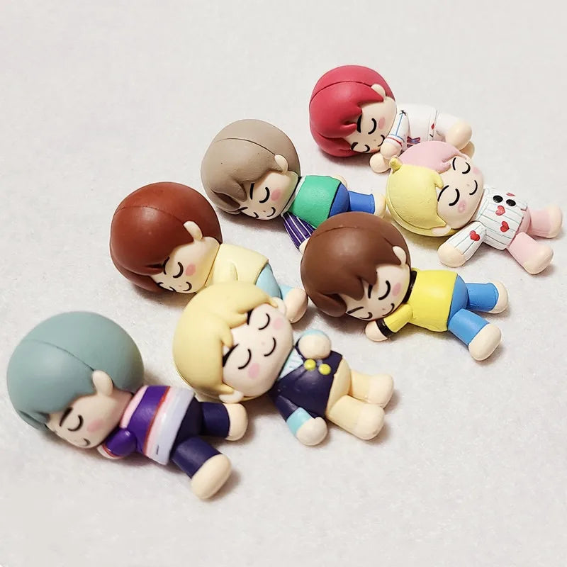 Original TAKARA TOMY Gashapon BTS TinyTAN Surprised Expression Anime Action Figure Model Toys Gift for Kid Collection Ornament