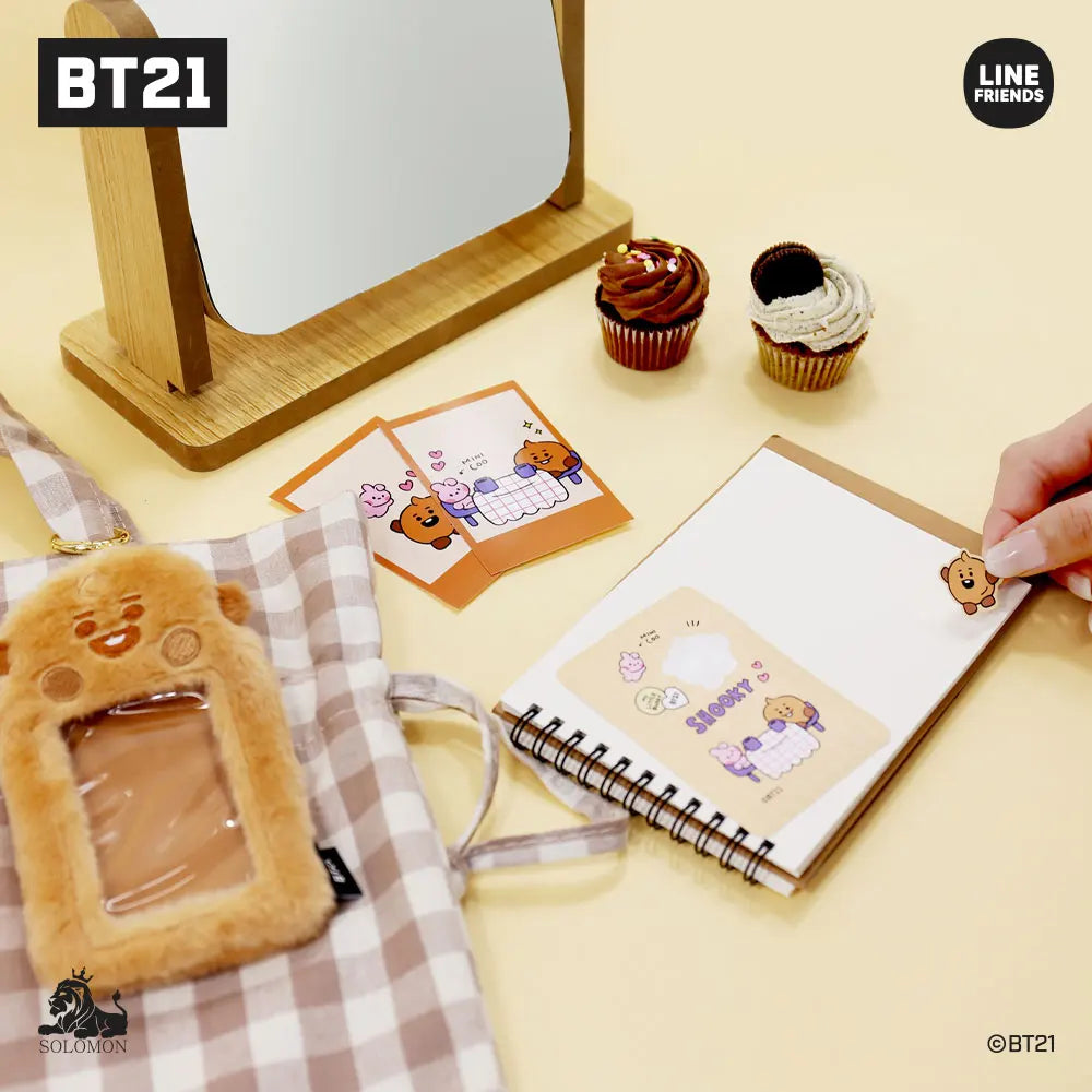 Bt21 Line Friends Plush Card Cover