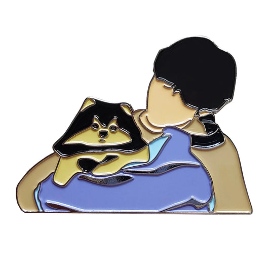 V Kim Taehyung & Yeontan  Metal Enamel Pin