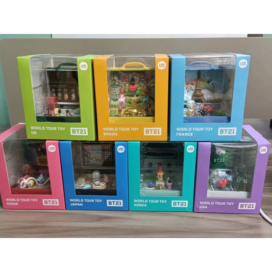 BT21 World Tour Miniature Scene Suitcase Collection