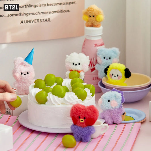 Bt21 Mini Minini Doll Anime Cartoon Rj Mang Chimmy Plush Dolls Cute Chimmy Shooky Stuffed Model Ornaments Pendant Line Friends