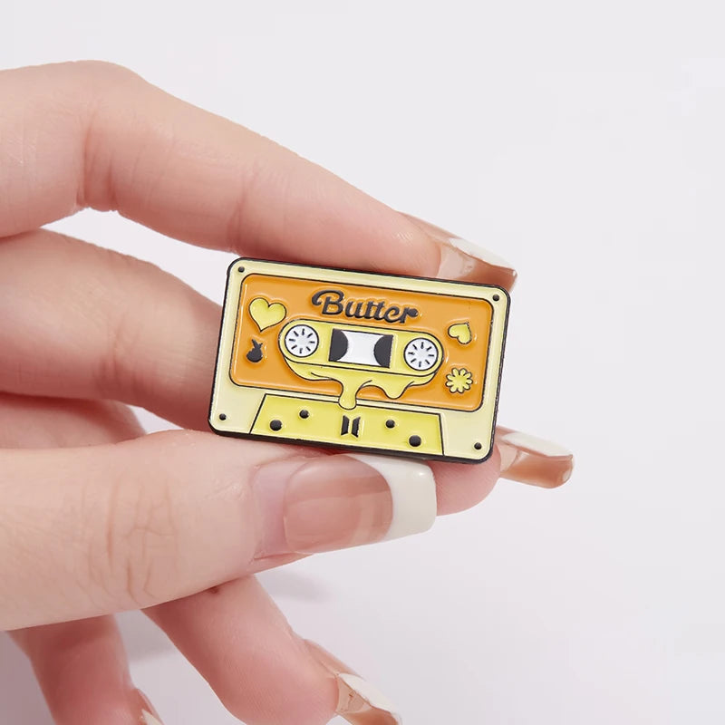 BTS Music Tape Metal Enamel Pins