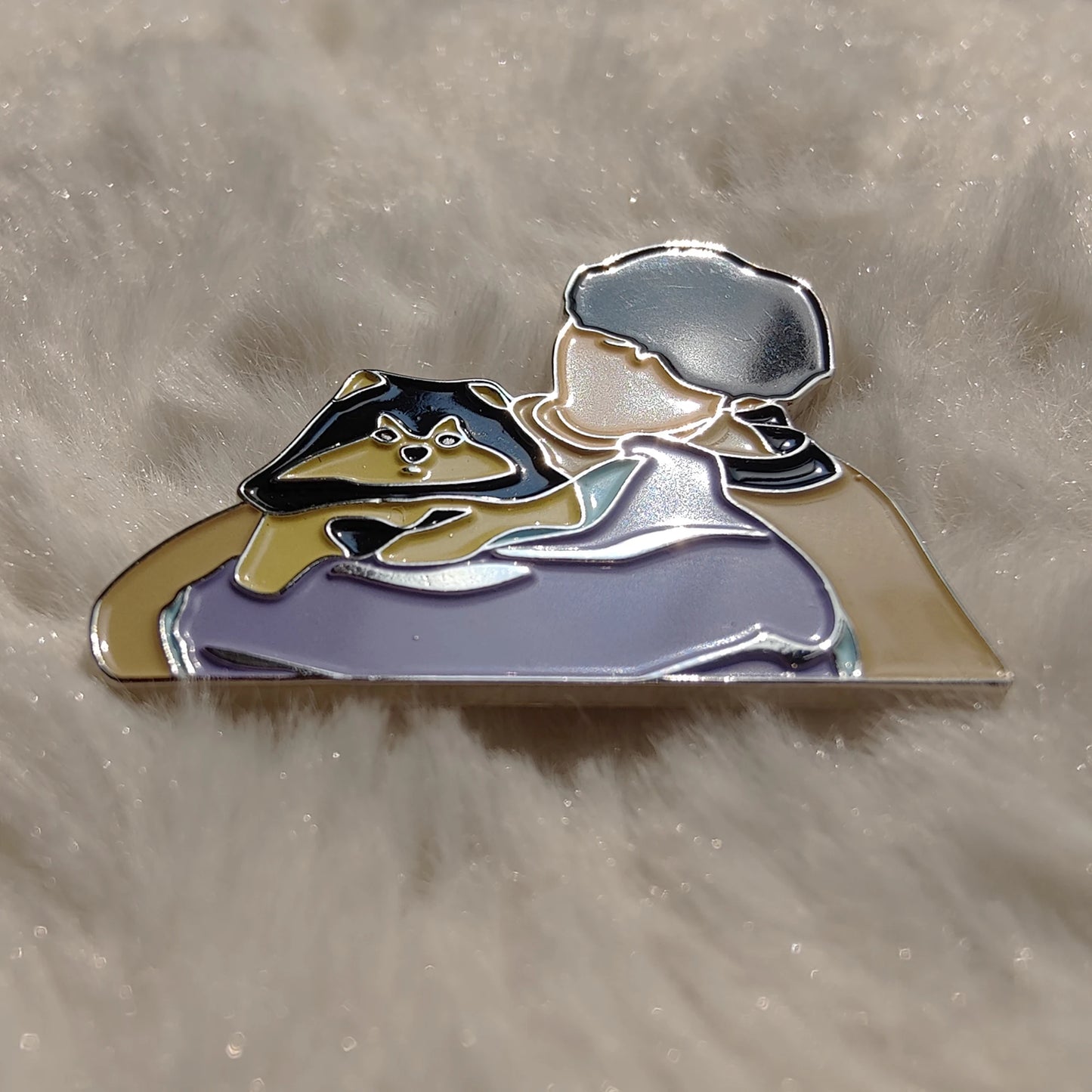 V Kim Taehyung & Yeontan  Metal Enamel Pin