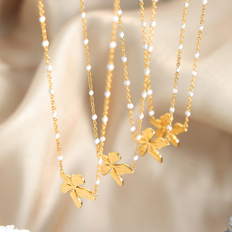 Flowerwork 18K Gold Flower Necklace