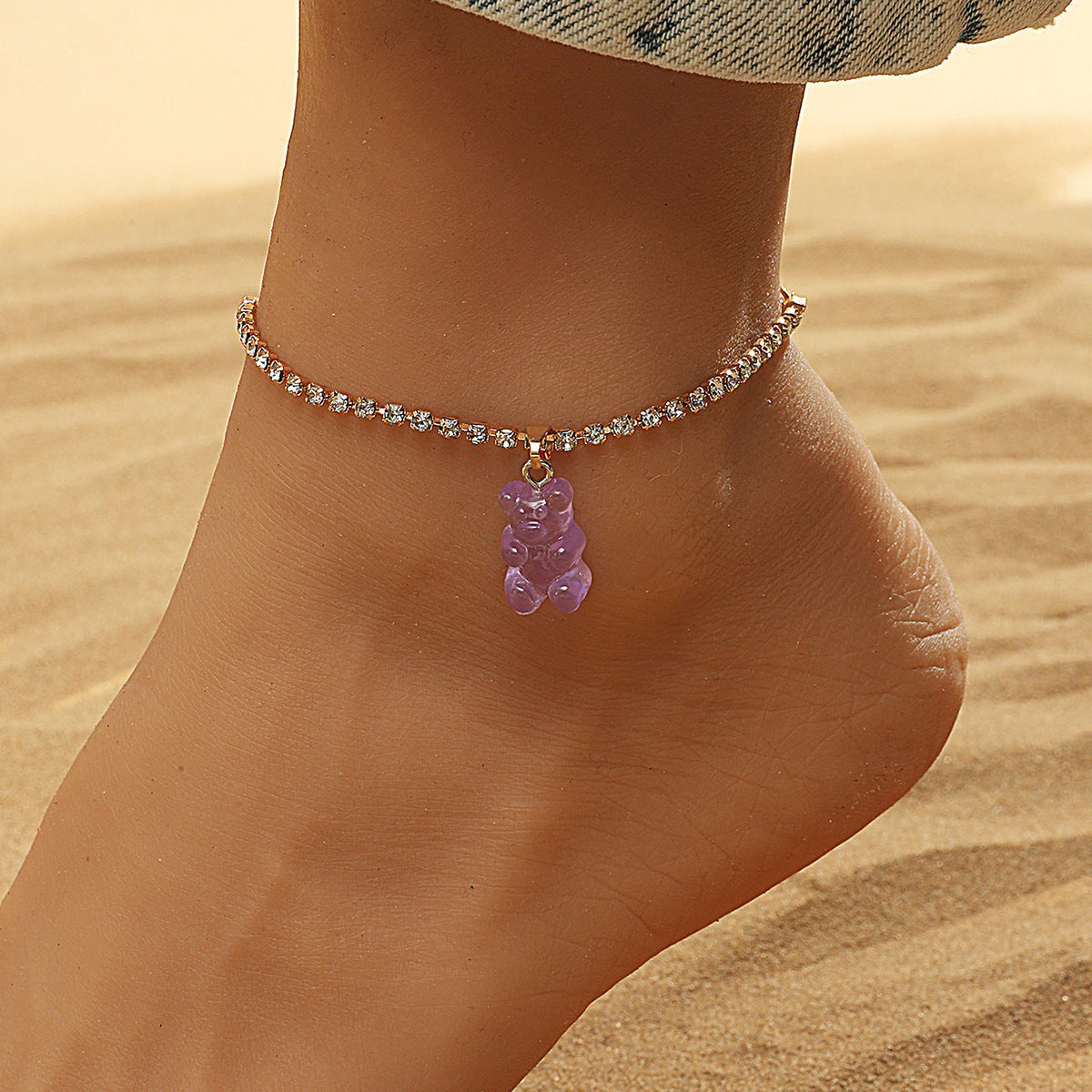 Winter Bear Anklet